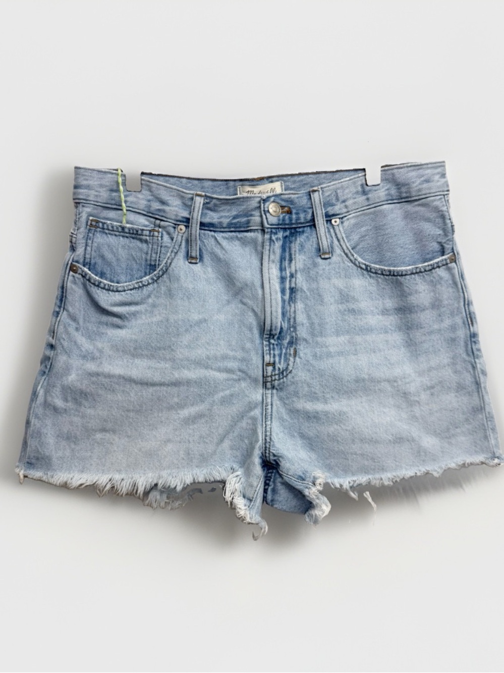 Madewell Light Blue Frayed Hem Denim Shorts